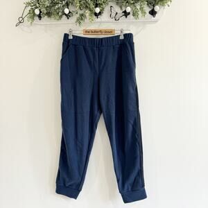 Women’s Dudley Stephens Navy Fleece Pull On Joggers Large JC